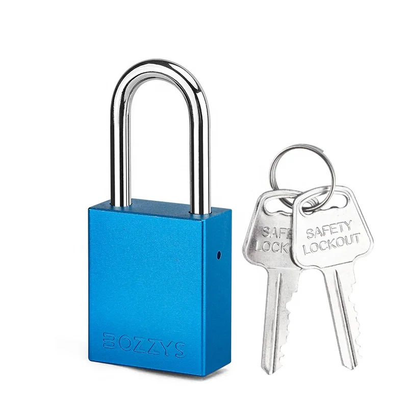 Non-Rekeyable Solid Aluminium Padlock with 6*38MM Steel Shackle for Electrical Insulation Lockout/Tagout