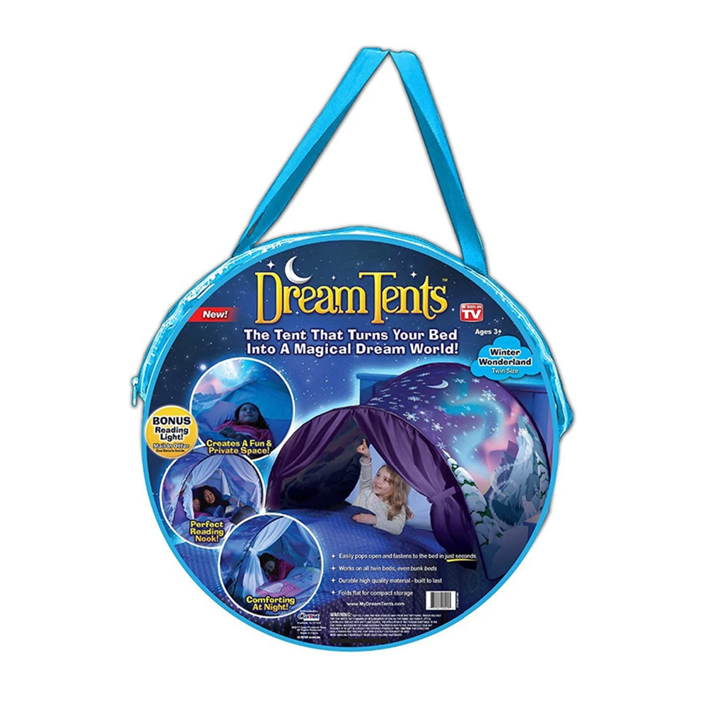 Dreamy space snow world unicorn boys and girls magical toy deluxe castle kids play house bed tent