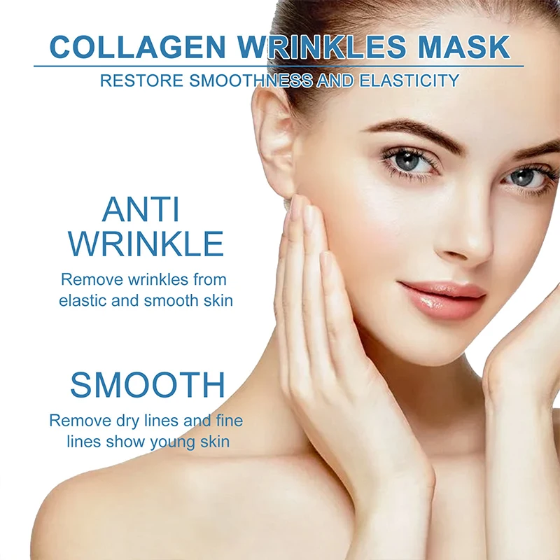 VE Glowing Skin Crystal Collagen Hydrogel Firming Moisturizing Whitening With Hyaluronic Acid Serum Face Sheet Mask