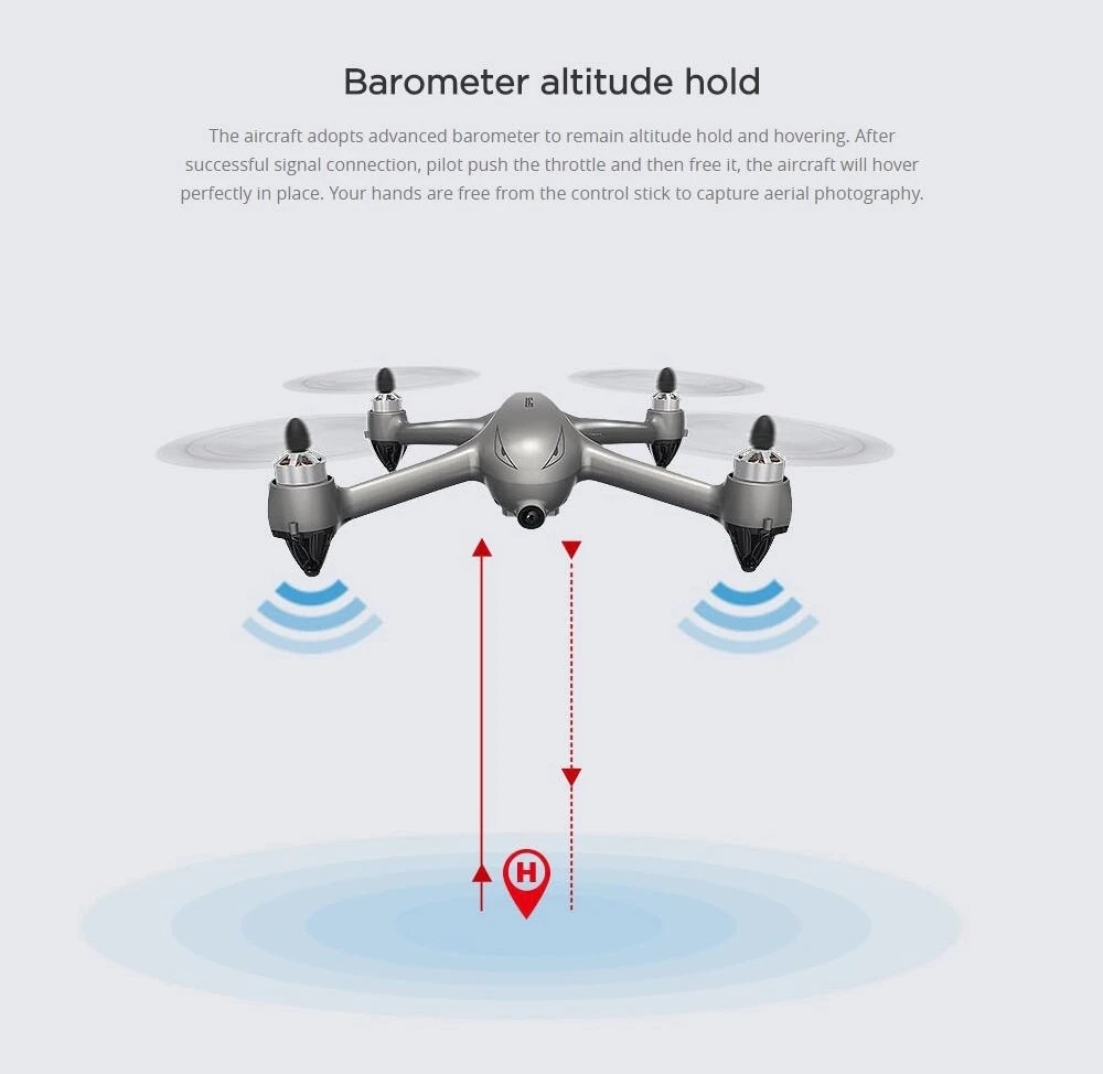 Flycam 2.4G Brushless GPS RC Drone with 5G WIFI 1080P Camera HD MJX B2SE