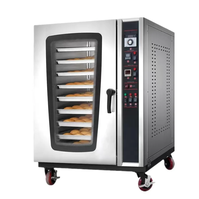 Hot Selling Baking Equipment Electric Bread Convection Oven Automatic Stainless Steel 5/8/10 Tray Hot-air Convection Oven