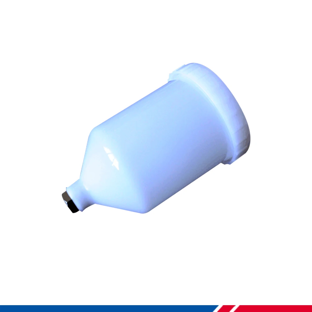 Gravity Feed Fed Gun Pot 600ml Paint Gun Cup Spray Gun Plastic Cup