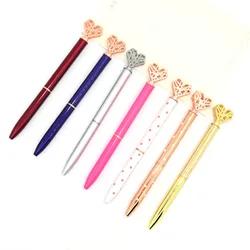 Latest trendy heart shape touch stylus  adorable  diamond  ballpoint pen for women girls coworkers