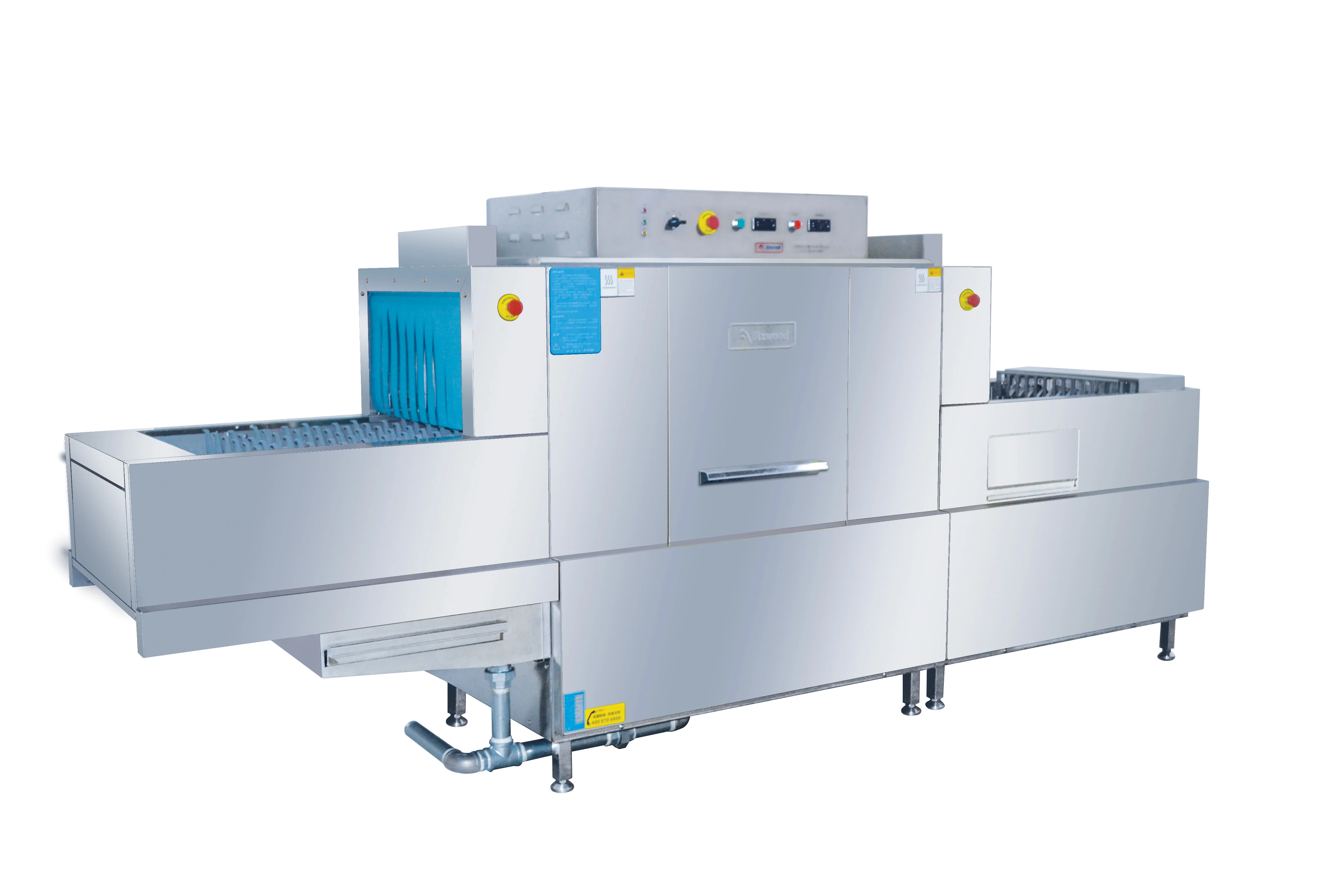 Full Automatic Electric Commercial Dishwasher Freestanding Wash Dishes Machine