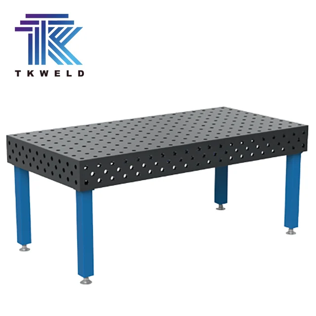 TKweld D16 D28 Welding table Cast Iron Cast Steel 2400*1200 Black Inch 2D 3D  Welding Turning Table Clamping Accessories System