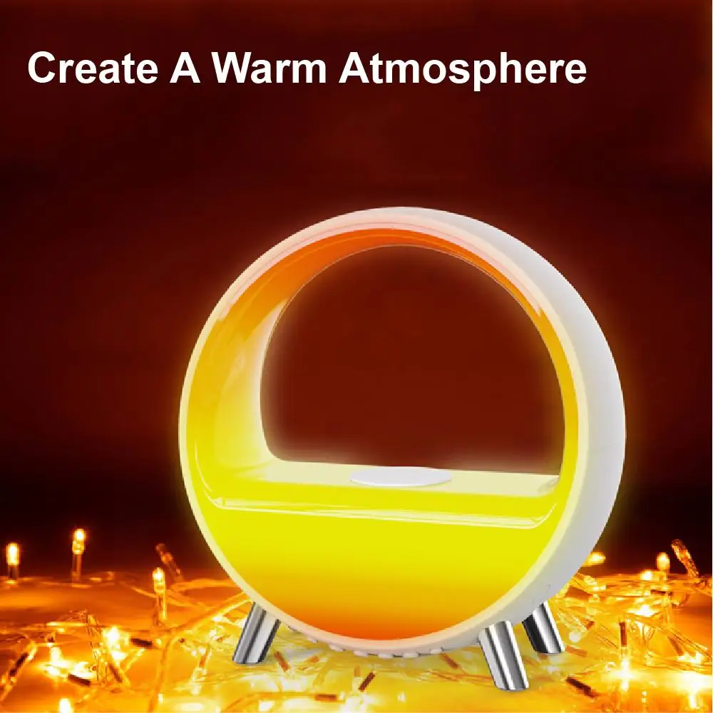 China Factory Supply Digital Multi-function Display Smart Sunrise Wake up Alarm Clock for Kids Adults