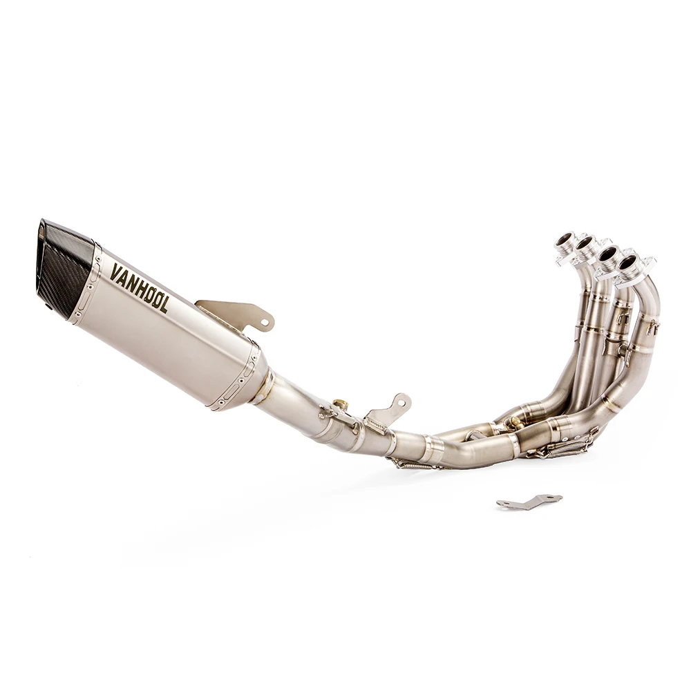 High performance after market titanium exhaust muffler motorcycle exhaust slip on pipe system for Yamaha R6 2017