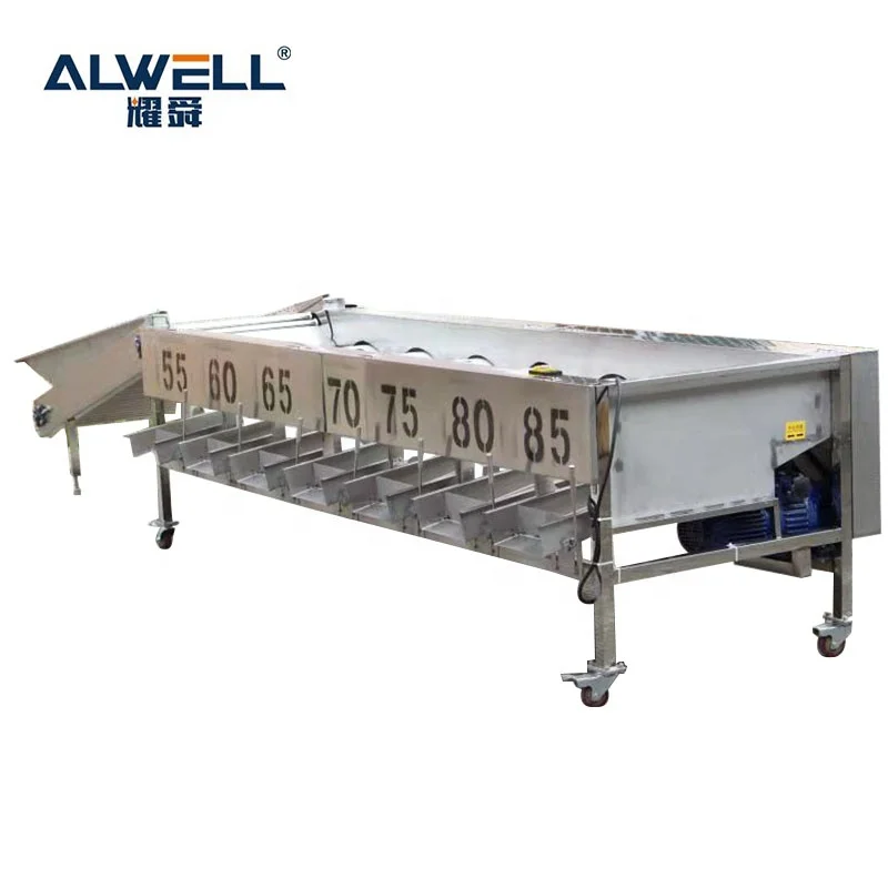 
China Factory Fruit and Vegetable Sorting Machine By Size Sorting 