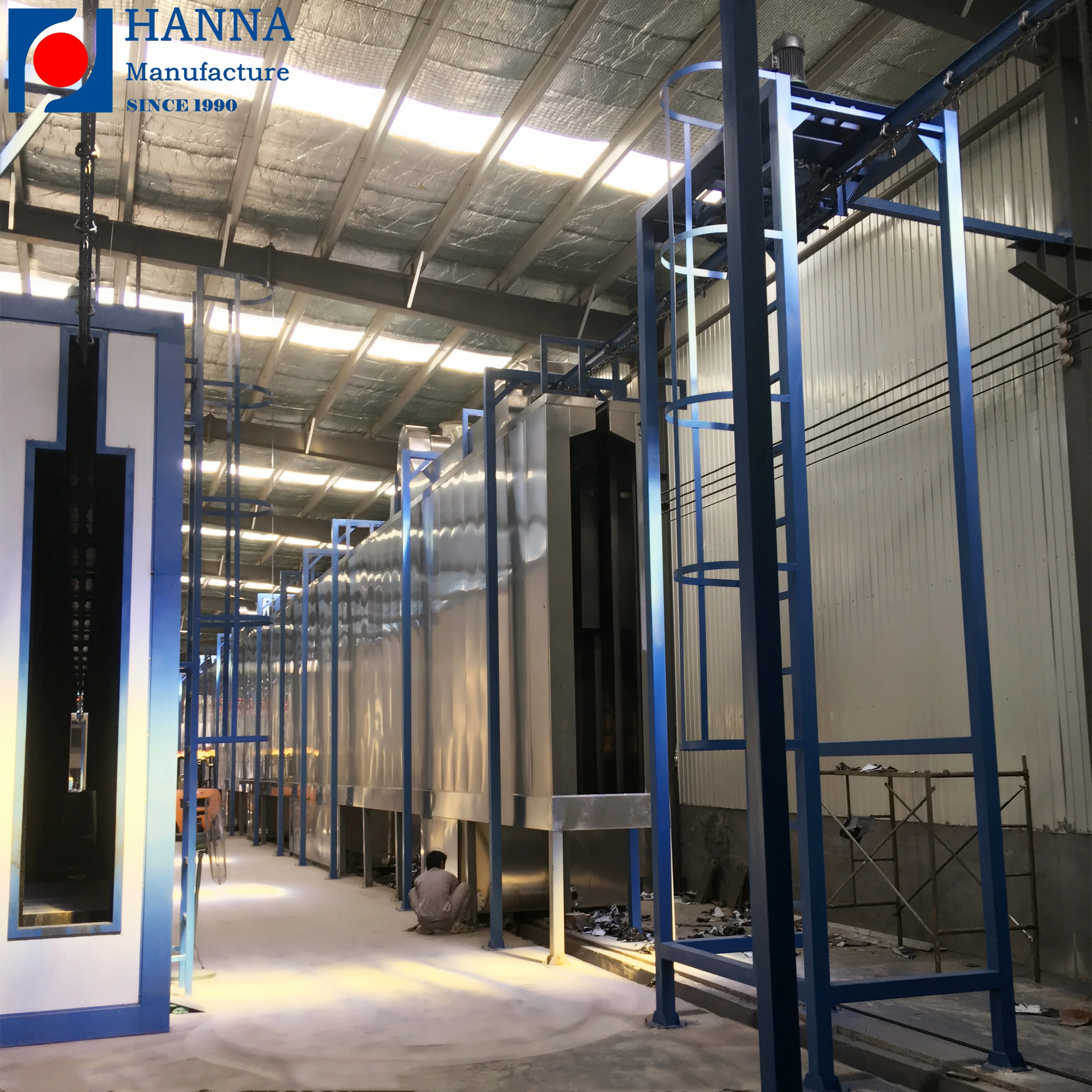 30+ Year Experience Powder Coating Line Manufacturer for Metal Racks/Shelf/Tray