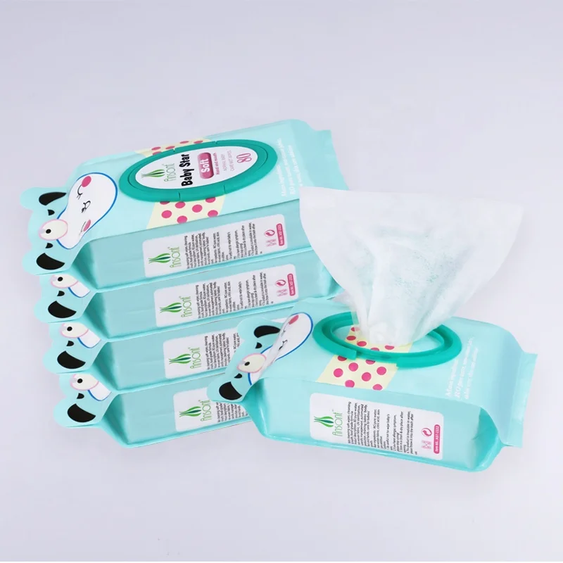 
Factory OEM Private logo 80pcs non-woven disposable mositurizing one time use disposable wet wipe 