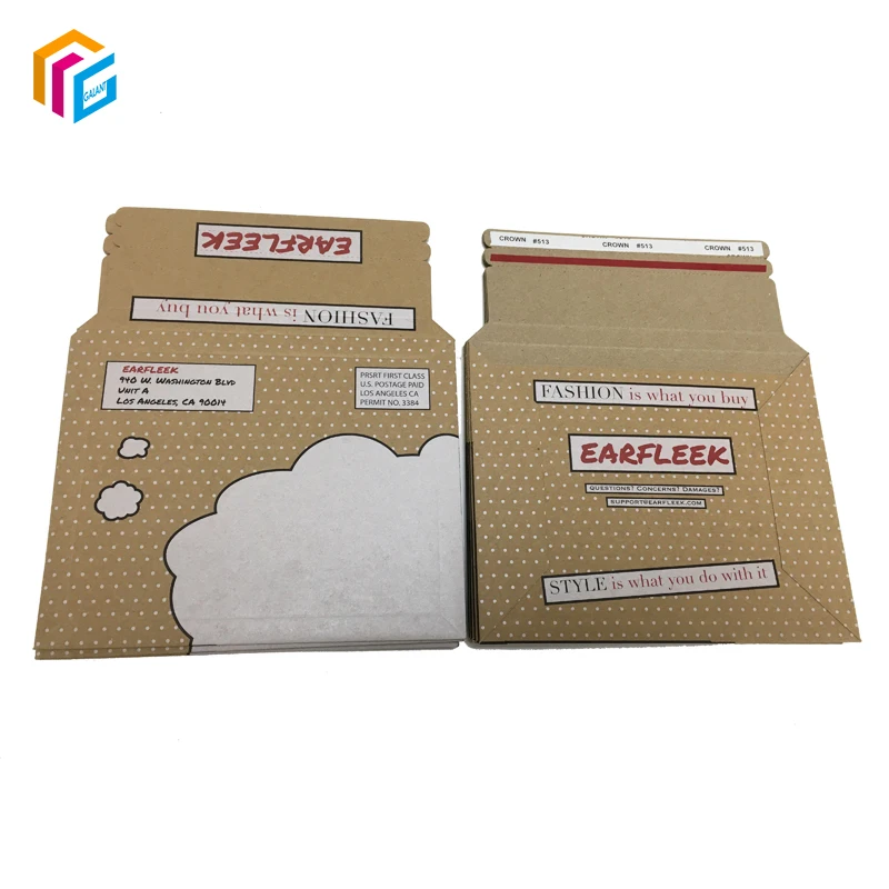 Wholesale Hard paper envelope expandable corrugated cardboard mailer envelope with sealing