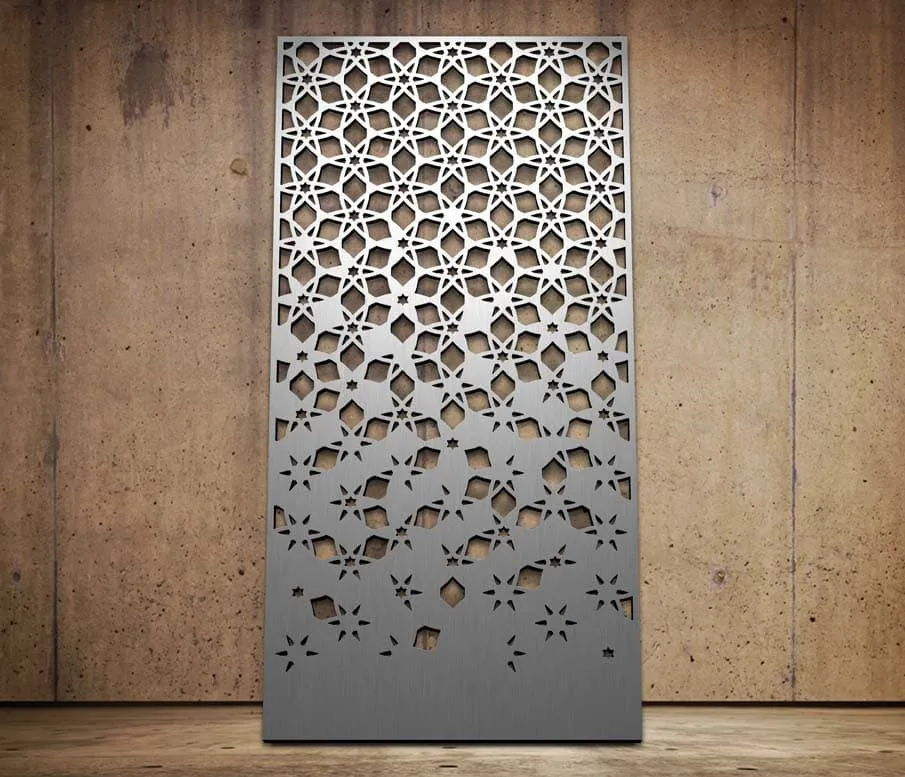 Пользовательская лазерная резка металлическая панель декоративный экран открытый металлический экран для сада