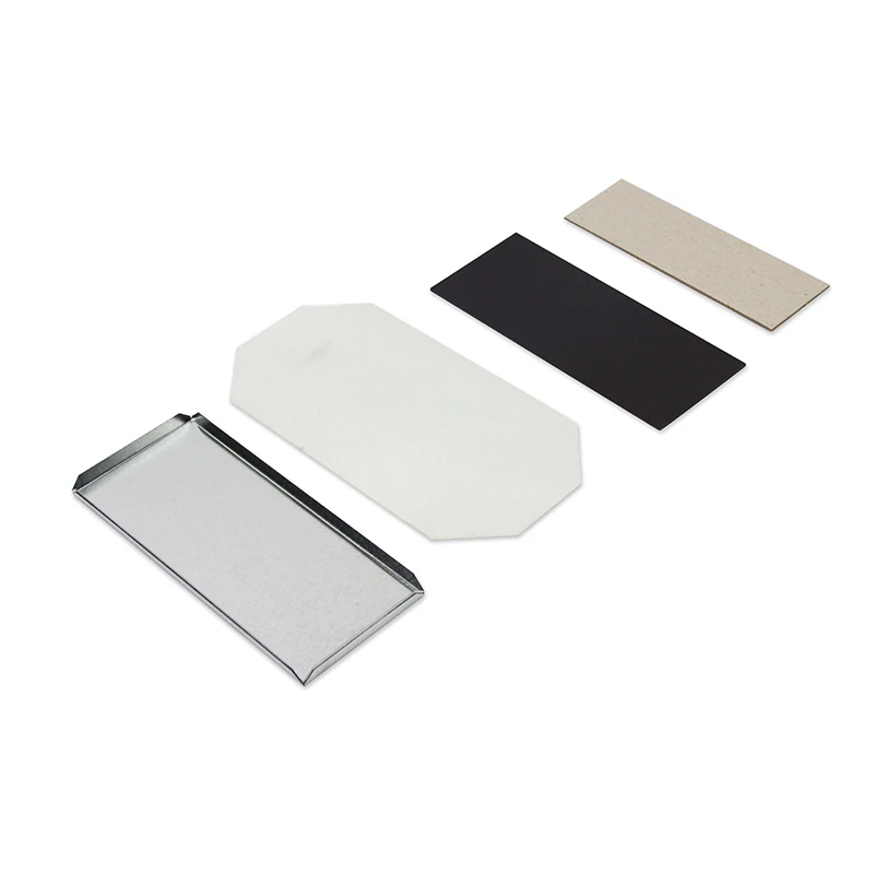 Raw Material Fridge Magnet Component 80*53 90X65 125X40 Mm Tin Plate Manual Fridge Magnet Material Set