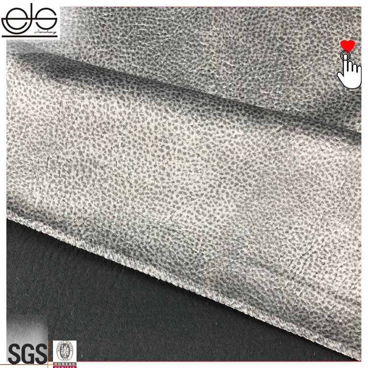 Cheap faux suede by the yard eco leather fabric