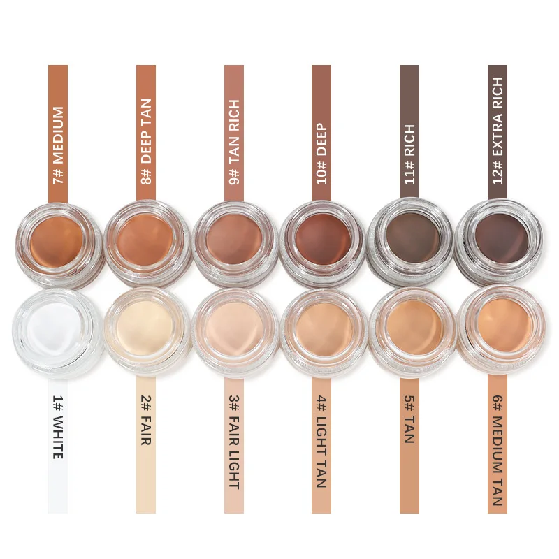 12 Color  Private Label  for Face Custom Logo Cream Concealer Concealer Makeup Long Lasting Full Coverage Concealer