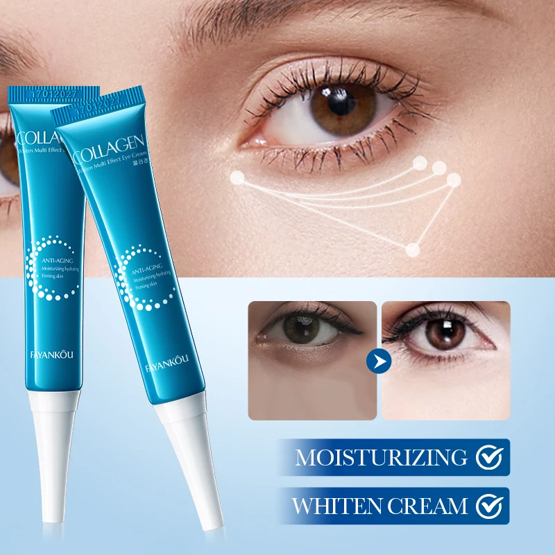 FAYANKOU face skin care collagen moisturising whitening facial wash cleanser roll on eye bag removal serum