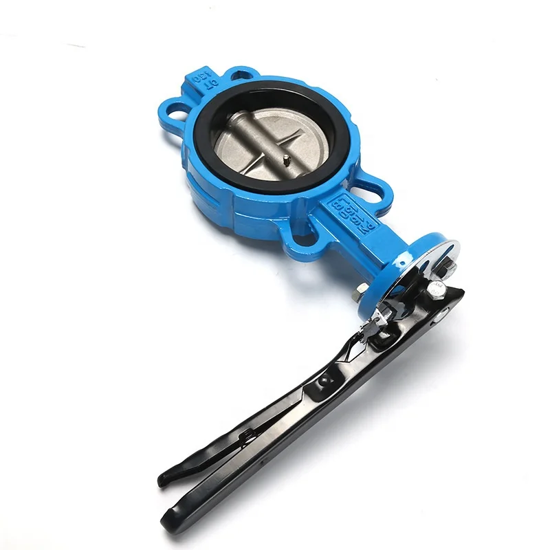 PN16 150LB valve butterfly ductile iron wafer soft sealing butterfly valve