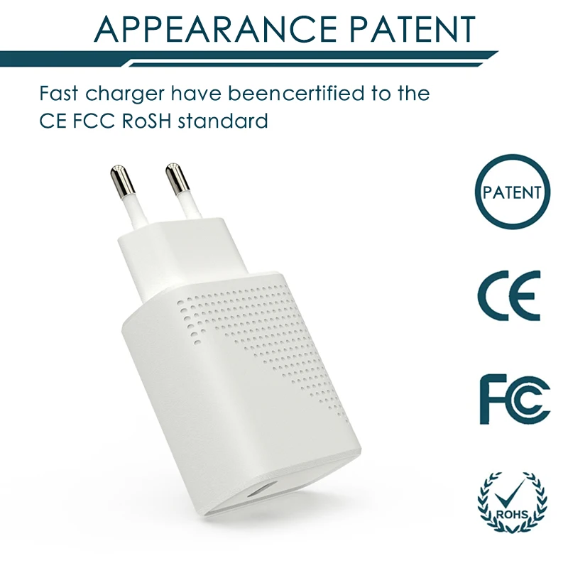 Type-C PD 20W Wall Charger Adapter Fast Charger For Phone EU US UK Charger Plug Usb C PD Wall Type-c Fast Charging Adapter