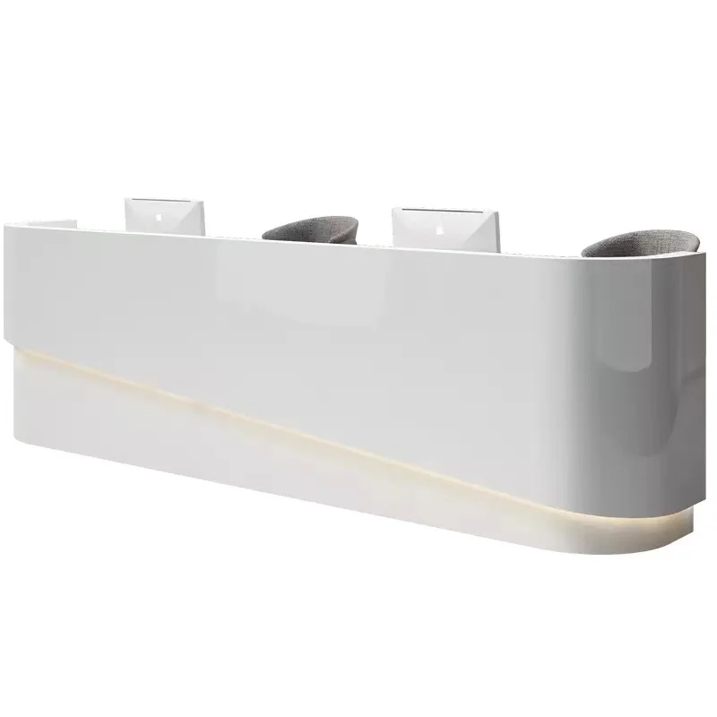 Contemporary design custom-made artificial marble spa reception furniture