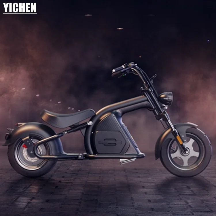 
YICHEN Motos Elctricas EEC COC Road Legal Citycoco Europe 3000w Li-Battery 60v12ah Elscooter Electric Scooter for Adults 