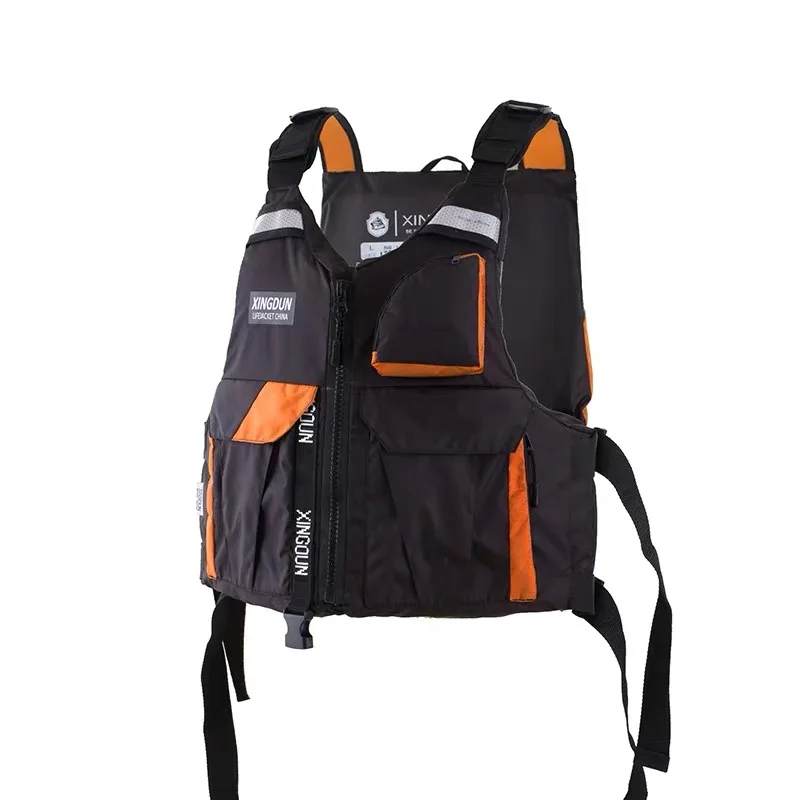 New style 75n water sports costume Water sports kayak foam swim safety life vest jacket with pockets