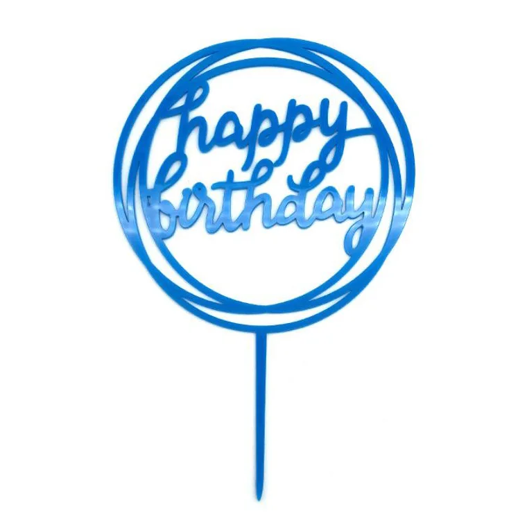 XINLU различные цвета, Топпер для торта на день рождения, акриловые буквы, золотые, серебряные, синие украшения для торта на день рождения, товары для вечеринок