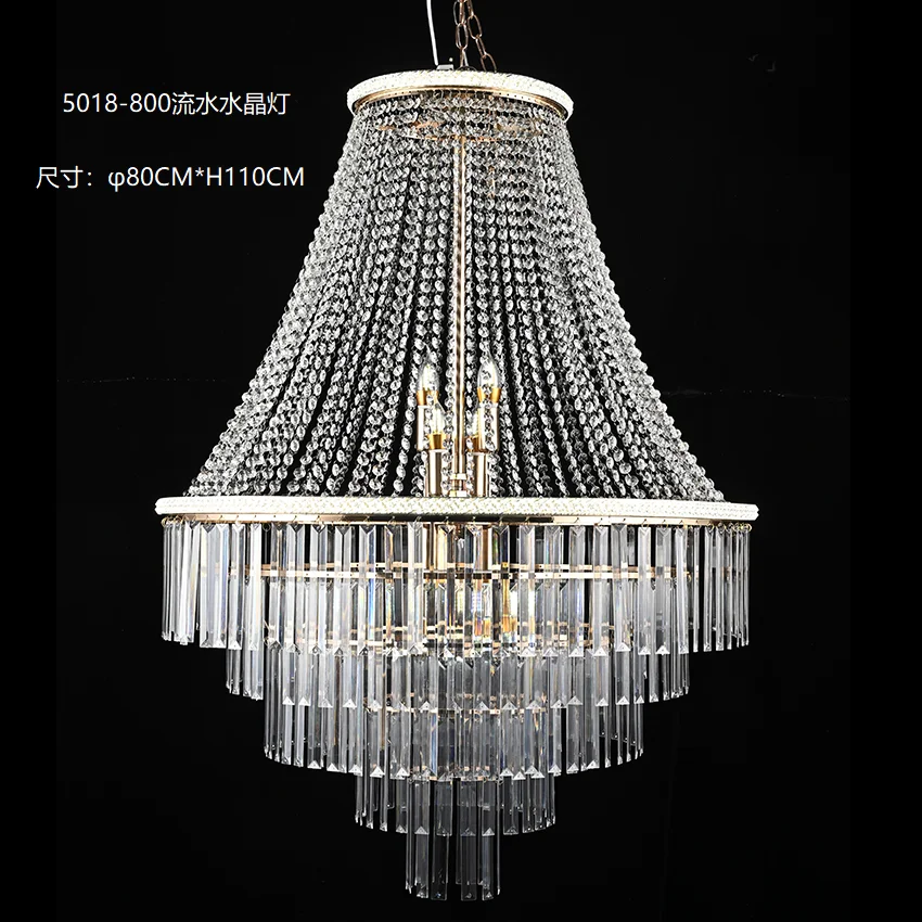 Indoor Lighting Decorative Customized Modern Luxury Hotel Villa Staircase Wedding Ceiling Led Crystal Chandelier