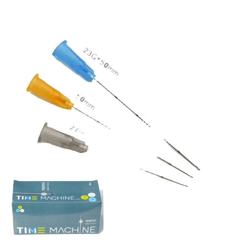 high quality Injectable blunt tip needle 21g 50mm 22G 50mm 25G 70mm 18G 100mm for dermal filler blunt tip micro cannula