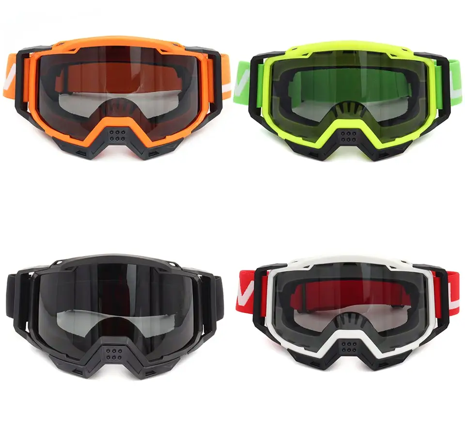 Unisex Pc Lens Motocross Goggles Windproof Riding Motorcycle Glasses
