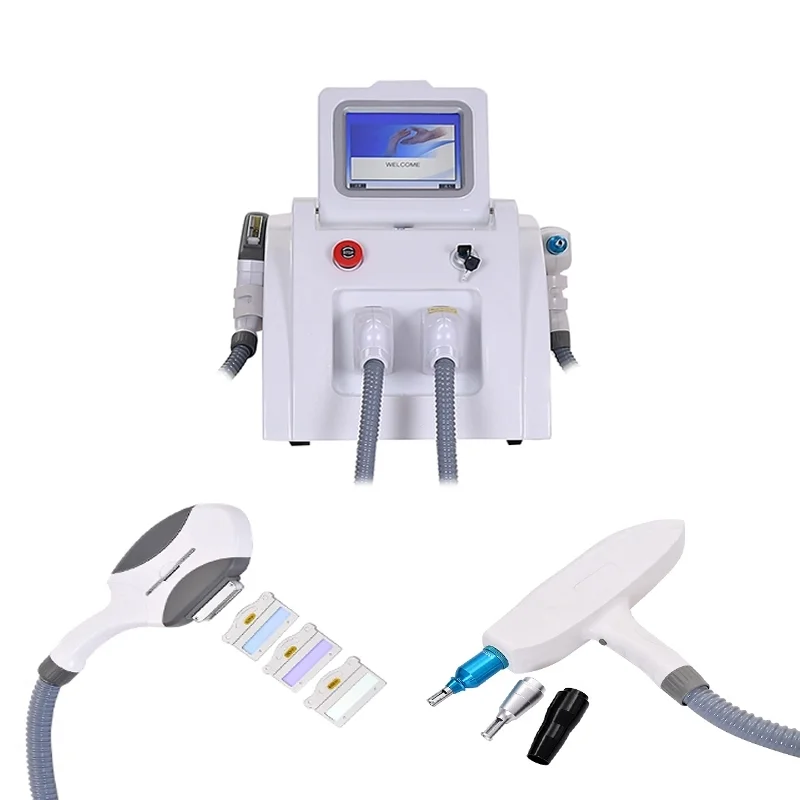 Multi-function Shr ipl Hair  Qswitch Nd Yag Laser Hair Tattoo Removal Machine Depilador 2 in 1 Tattoos Removal Hair Equipment