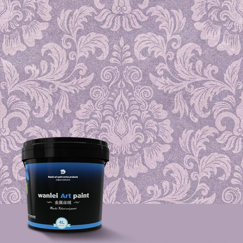 Wanlei good flexibility 3d interior wall coating