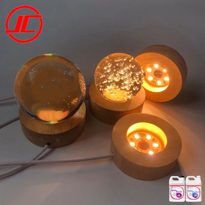 OEM Clear Custom Epoxy Resin Lamps / Epoxy Resin Making Led Light