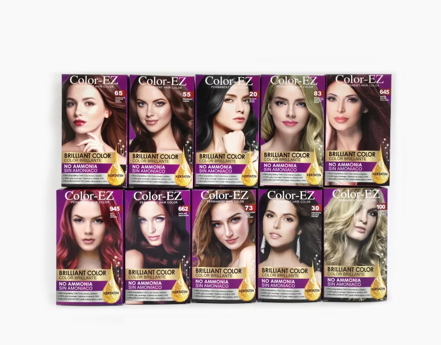 New hair coloring cream with keratin without ammonia