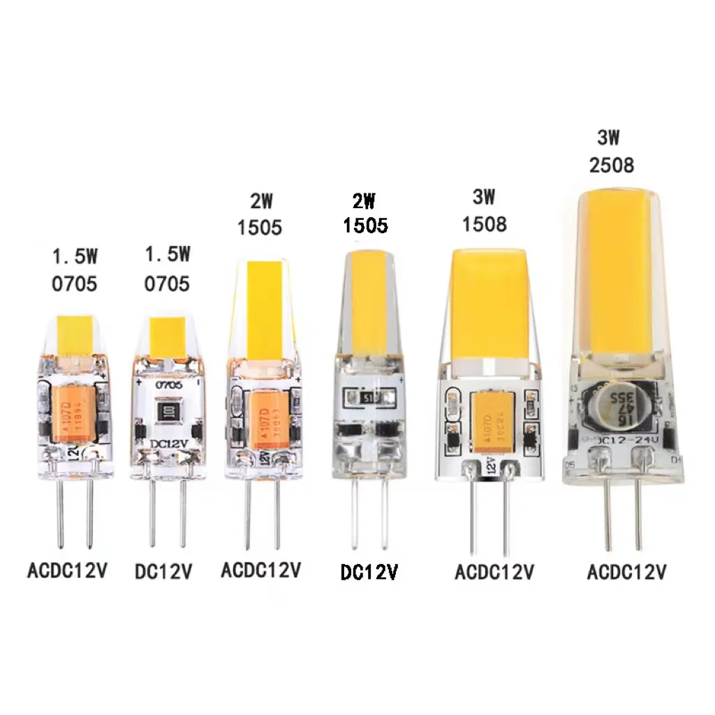 G4 COB Sapphire 1505 1,5 W 2W 3W ACDC12V маленькая Светодиодная лампа из силикагеля маленькая лампа-кукуруза