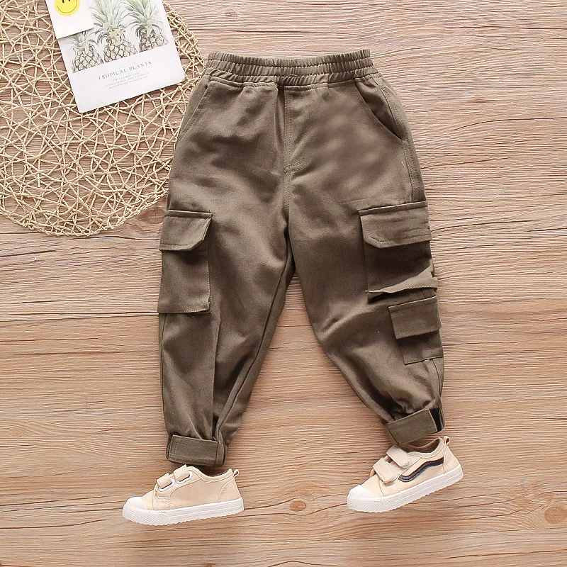 Baby Boys Casual Colorful Elastic Jogger Pants Sweatpants Kids Spring Clothes 2-5 Years Children