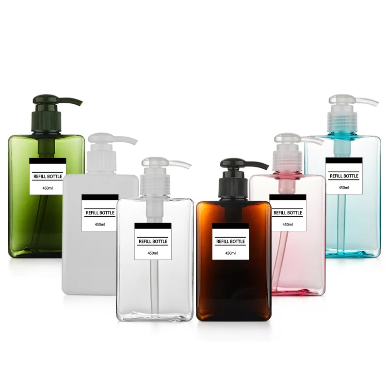 High Quality Green Shampoo Foam Bottle Plastic Lotion Bottle With Pump