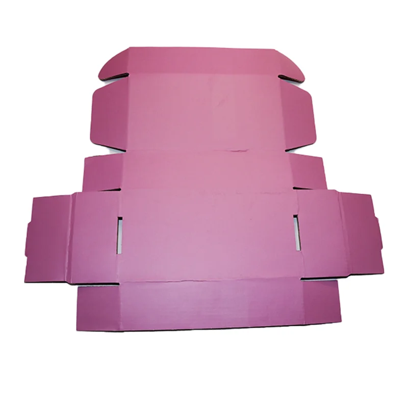Custom logo pink shipping box for dress shoes cartoon Folding mailer Box