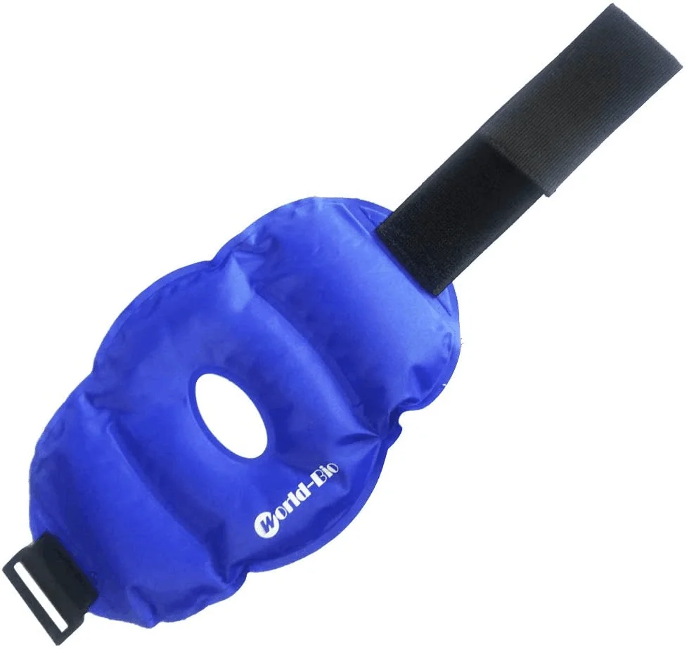 Custom logo knee ice pack hot cold compression rehabilitation gel ice pack with strap ice pack for knee surgery