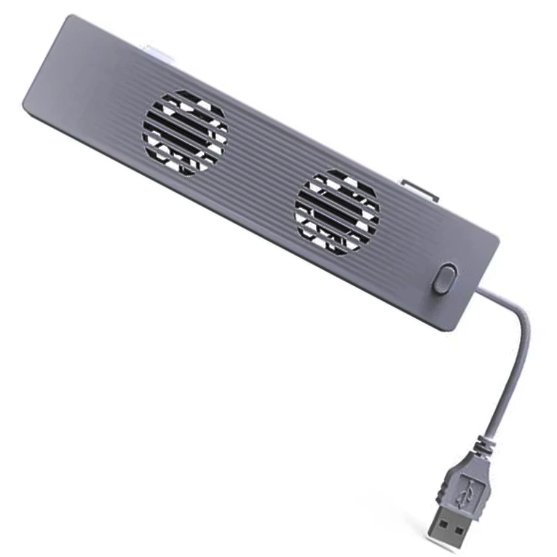 External USB Cooling Fan Base Stand Dock with 2 Cooling Fans Cooler Holder Bracket for Nintendo Switch Oled Game Console