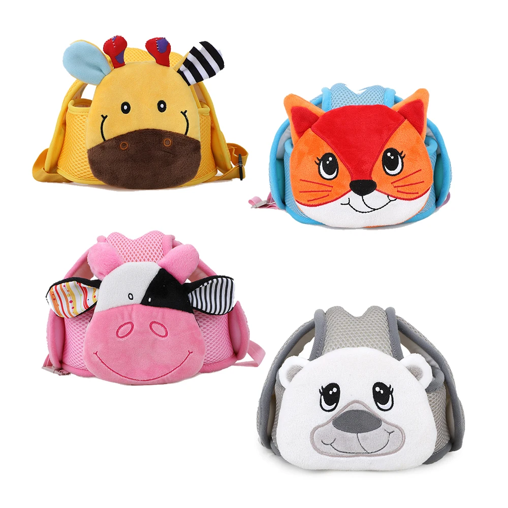 Plush animal Protective baby Head Safety helmet fall protection Hat for walking D140