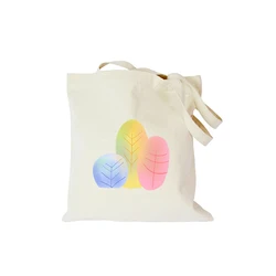 Hotsale cheap high quality promotional customize logo 100% calico canvas cotton tote shopper bags with handles