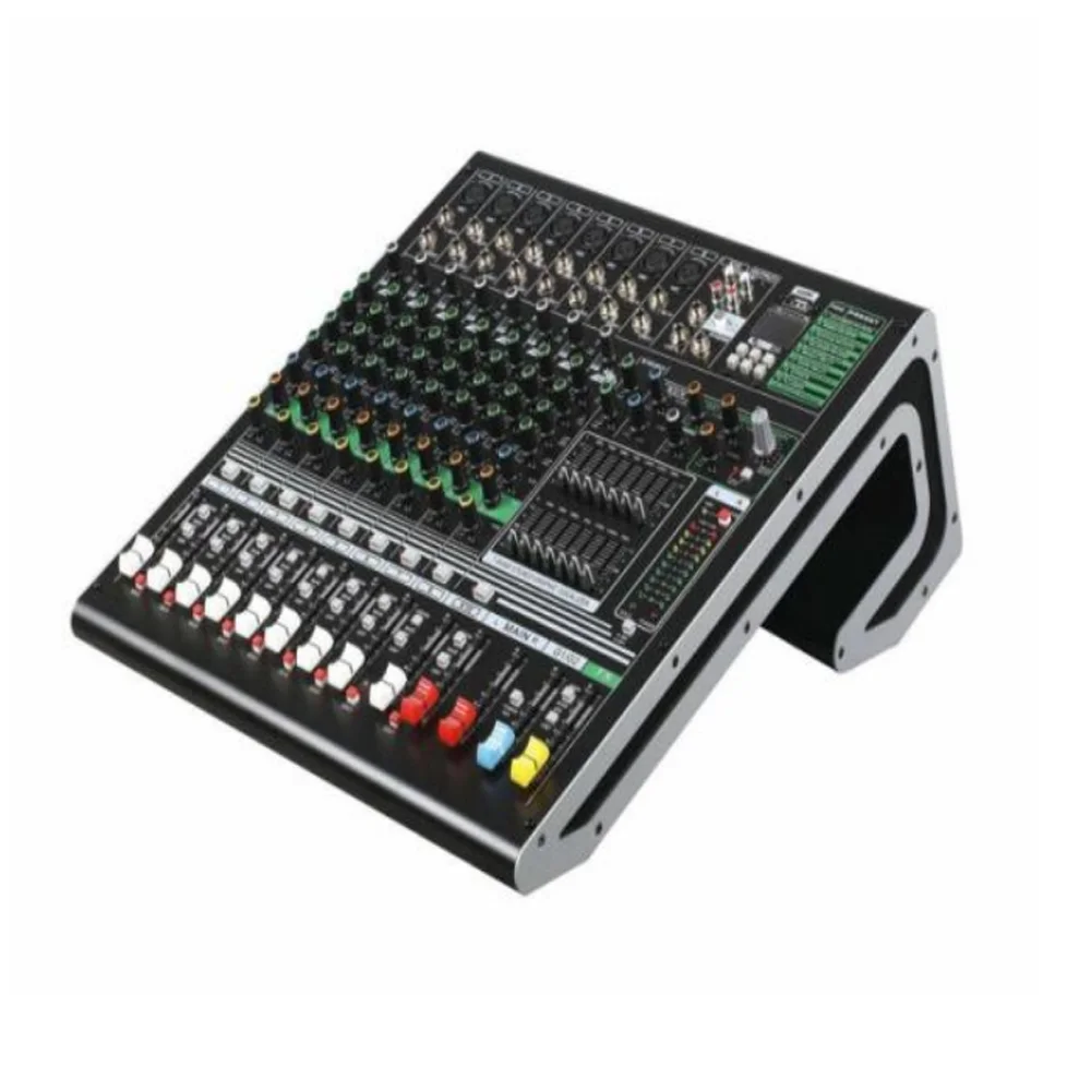 Professional pure mixer BE-10 multi function MP3 two channel stereo input 16 digital effect dj mixer