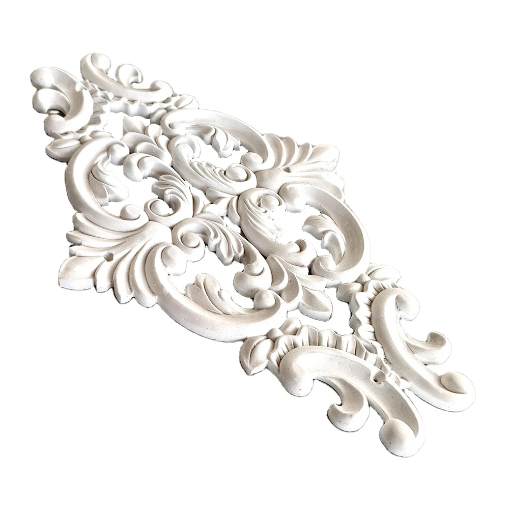 Relief Classic Golden Gypsum Powder Plaster Ceiling Design GRG Wall Decoration Modeling For Office Building