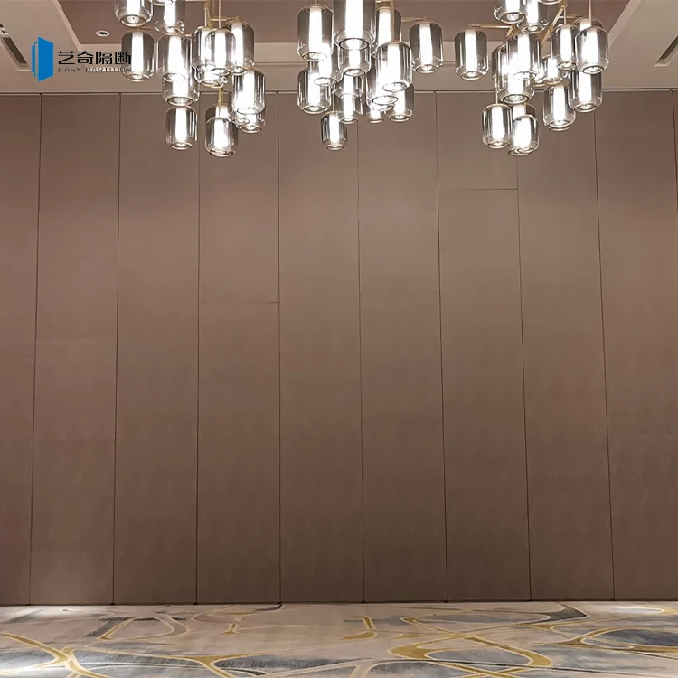 Hotel Decorative Mobile Soundproof Partition Movable Wall Exhibition Banquet Hall Folding Movable Partition Sliding Wall