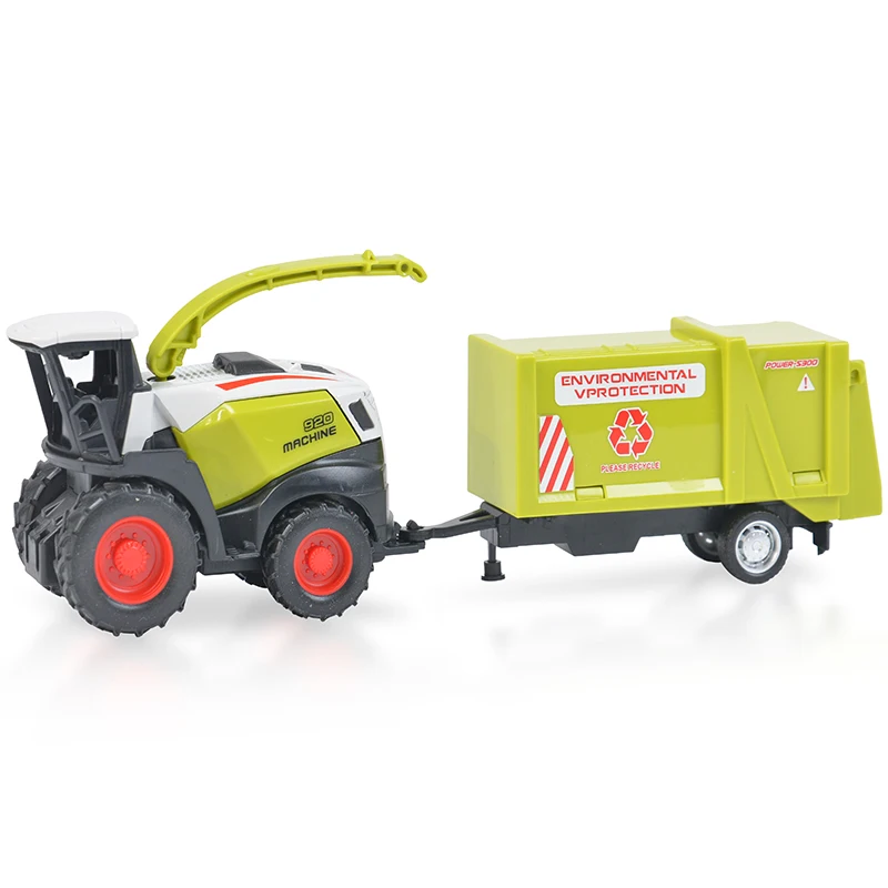 Cheap children toy harvester agricultural tractor building blocks truck toys