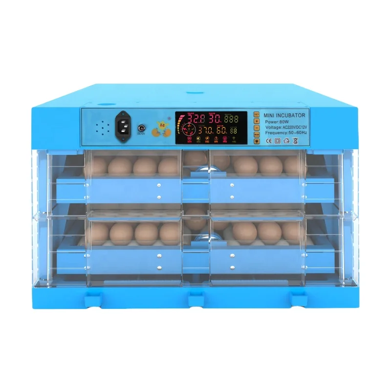 12v /110V/220V automatic mini egg incubator chicken egg incubator for sale 128 eggs