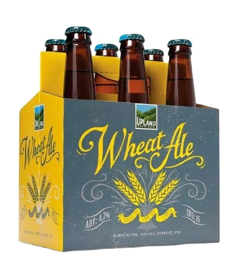 Custom printed paper cardboard beer pack box corrugated packaging box carrier 6 bottle paper box with handle