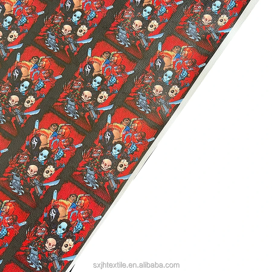 Top-notch custom printed faux synthetic PVC leather fabric sheets