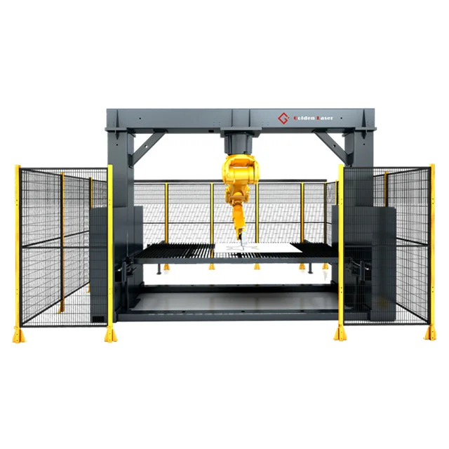 Golden Laser 3d Laser Steel Cutting Robot 3000W with ABB Staubli Robot for Metal Cutting Industries