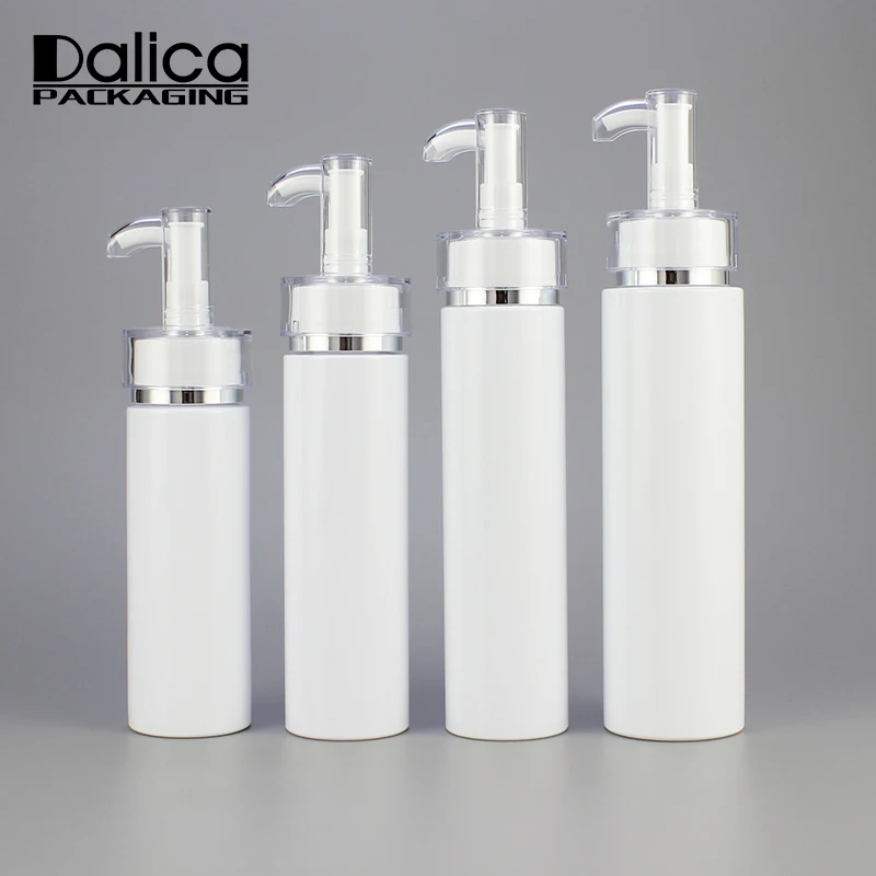
Popular custom label empty white 80ml 100ml 120ml plastic lotion bottle 